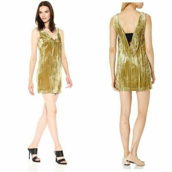 French Connection Dresses & Skirts - French Connection Theresa Velvet V Neck Dress 6